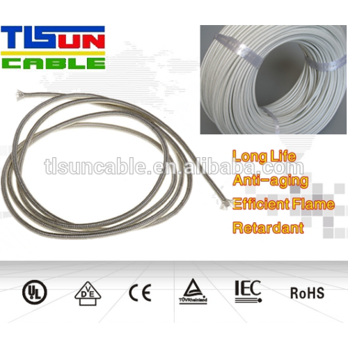 Tinned copper Fibreglass braid Refrigerant cable